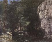 Gustave Courbet Stream oil painting on canvas